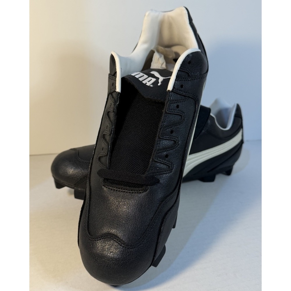 Puma Diamond Star Low Cleats Size 12.5 — 195570 01 Black/White